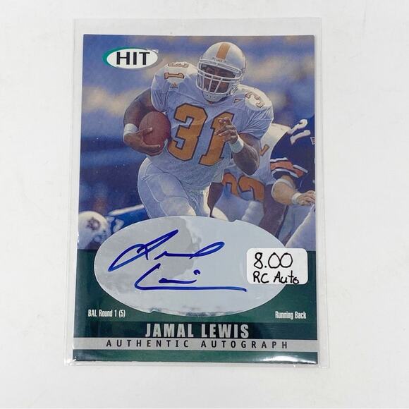 HIT Jamal Lewis Rookie Autograph 2000 Baltimore Ravens A31 - Picture 1 of 3